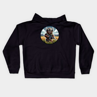 Tactical Bison Buffalo Kids Hoodie